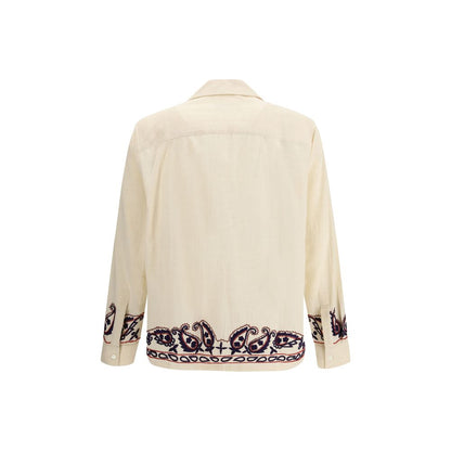 Baziszt Beige Silk Shirt