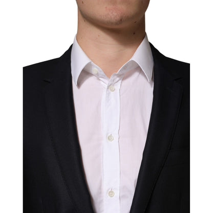 Dolce & Gabbana Black MARTINI Single Breasted Jacket Blazer