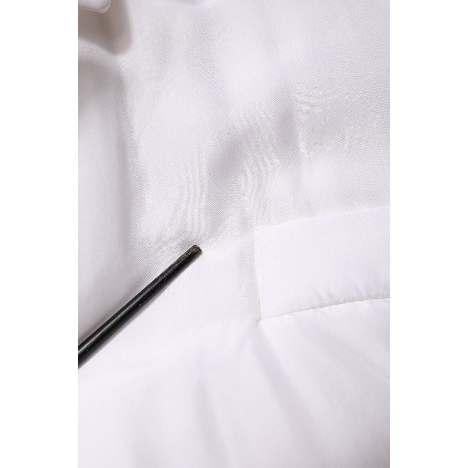 Dolce & Gabbana White Silk Padded Parka Men Coat Jacket