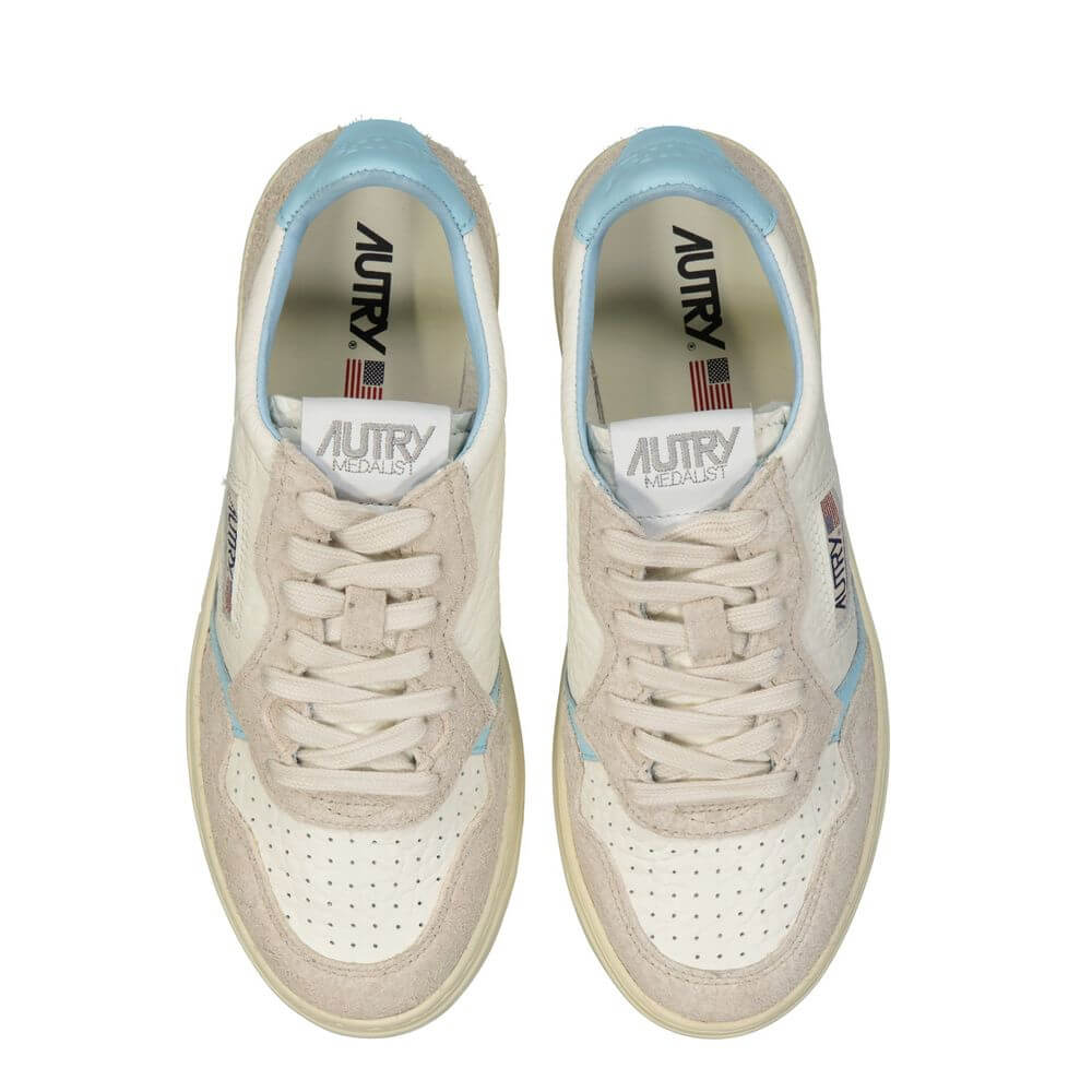 Autry White Leather Athletic Sneakers