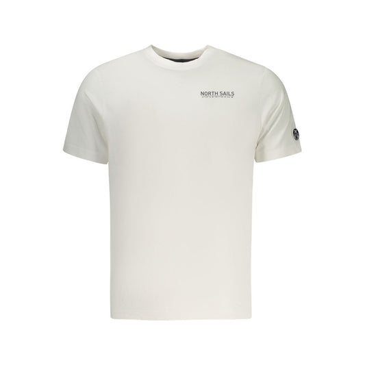 North Sails White Cotton Men T-Shirt