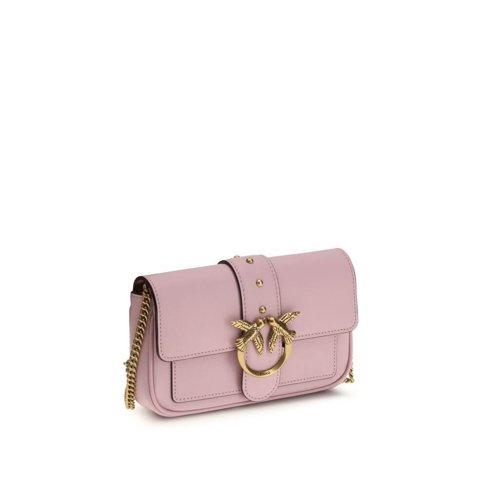 PINKO Multicolor Calf Leather Bos Taurus Shoulder Bag