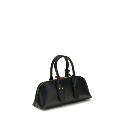 PINKO Black Calf Leather Bos Taurus Handbag