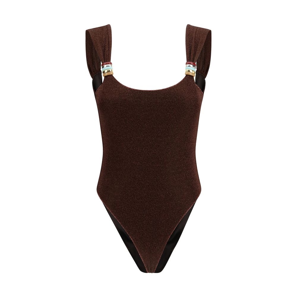 Oséree Brown Polyamide One-Piece Swimsuit 1728,72470364320,Brown,Clothing,M,New with tags,One-Piece Swimsuits - Swimwear - Clothing,Oséree,Swimwear - Clothing,Women