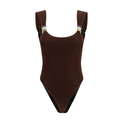 Oséree Brown Polyamide One-Piece Swimsuit 1728,72470364320,Brown,Clothing,M,New with tags,One-Piece Swimsuits - Swimwear - Clothing,Oséree,Swimwear - Clothing,Women