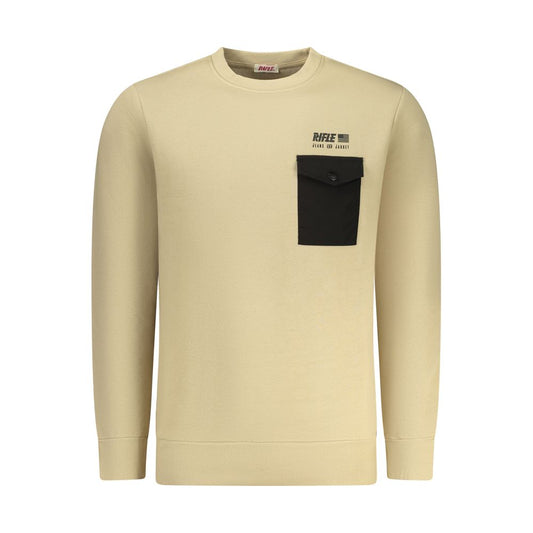 Rifle Beige Cotton Men's Sweatshirt 1728,3XL,67403481248,Beige,Clothing,L,M,Men,New with tags,Rifle,Sweaters - Clothing,Sweatshirts - Sweaters - Clothing,XL,XXL