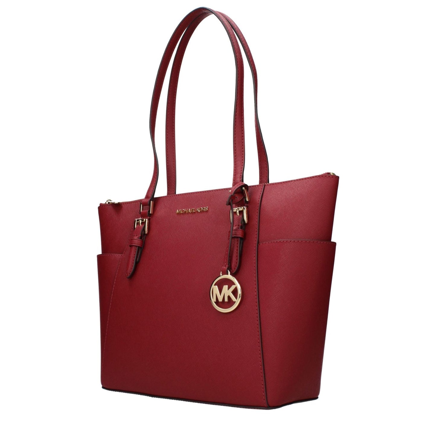 Michael Kors Red Leather Shoulder Bag 1728,75667636384,Bags,Michael Kors,New with tags,Red,Shoulder Bags - Bags,Women
