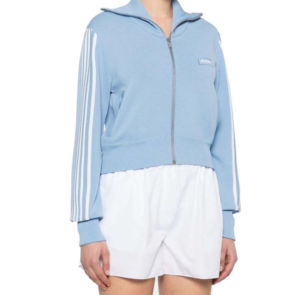 Autry Blue Nylon Cardigan