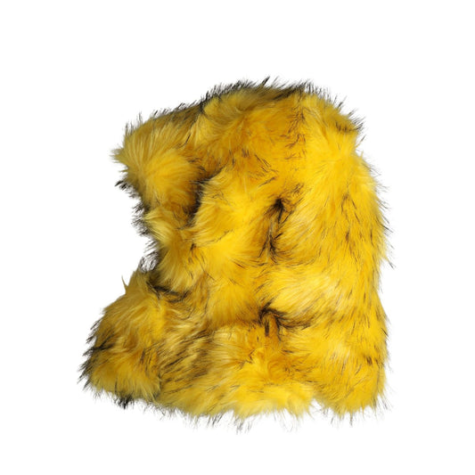 Dolce & Gabbana Yellow Modacrylic Fur Women Bucket Capello Hat