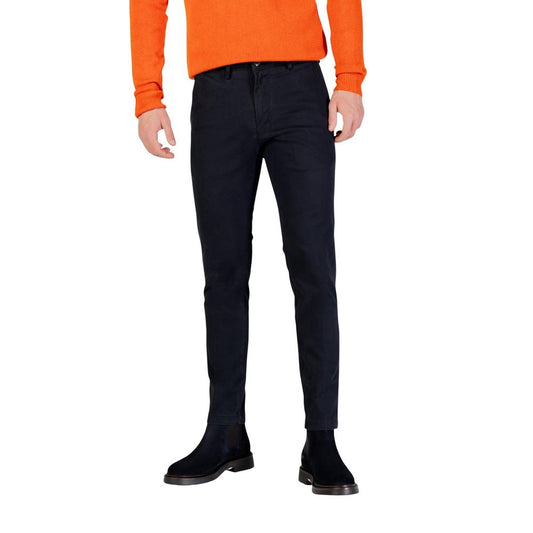 Borghese Blue Cotton Skinny Pants