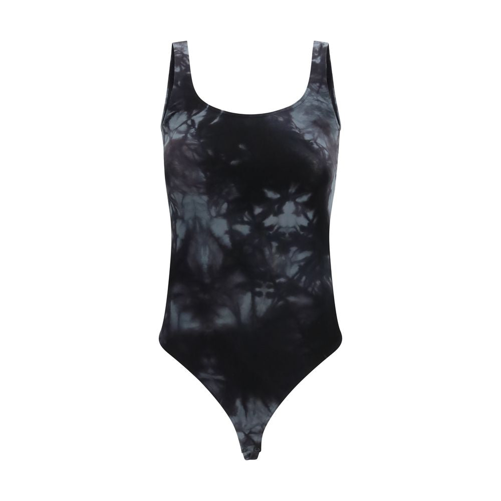 Wolford Black Cotton Bodysuit