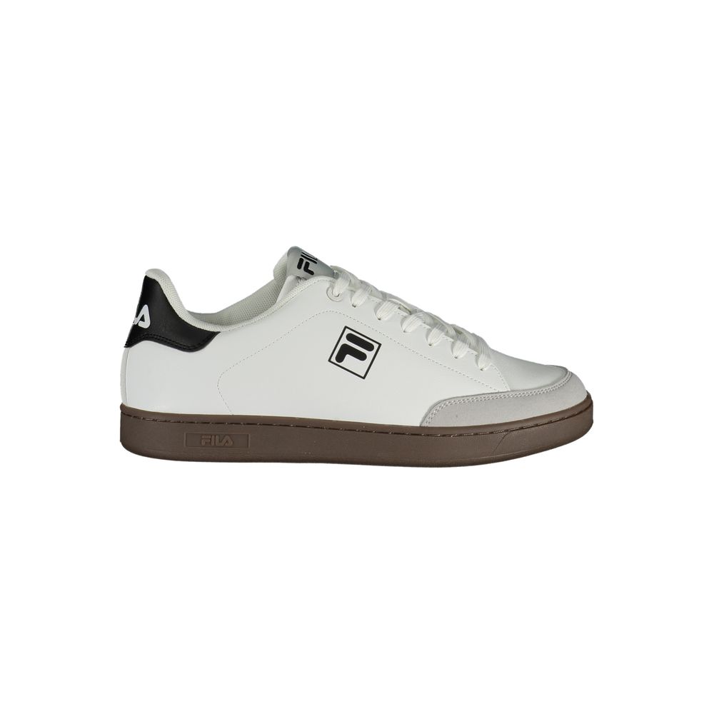 Fila White Polyester Athletic Sneakers