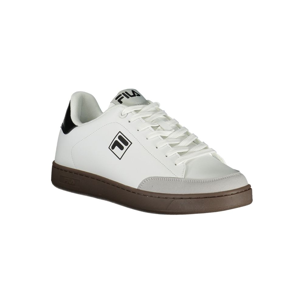 Fila White Polyester Athletic Sneakers