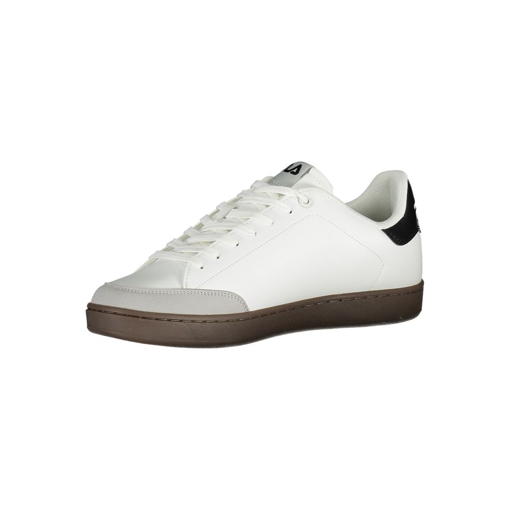 Fila White Polyester Athletic Sneakers