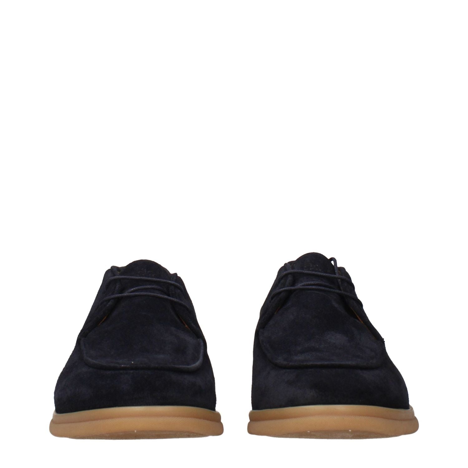 Eleventy Blue Leather Oxfords And Derbies