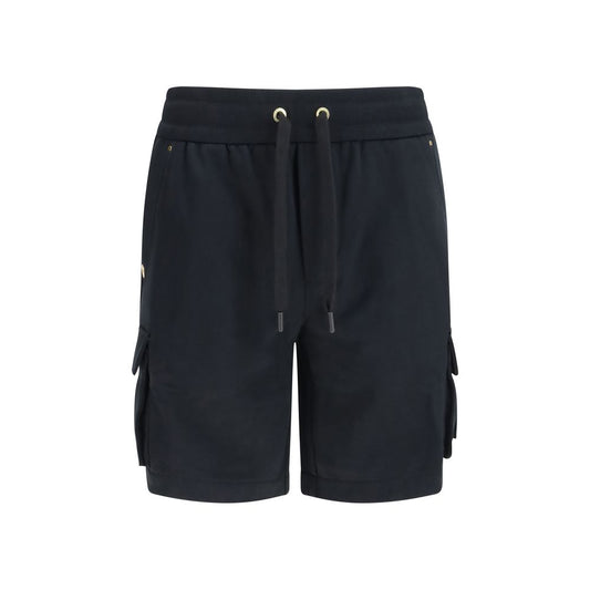 Moose Knuckles Black Cotton Bermuda Shorts