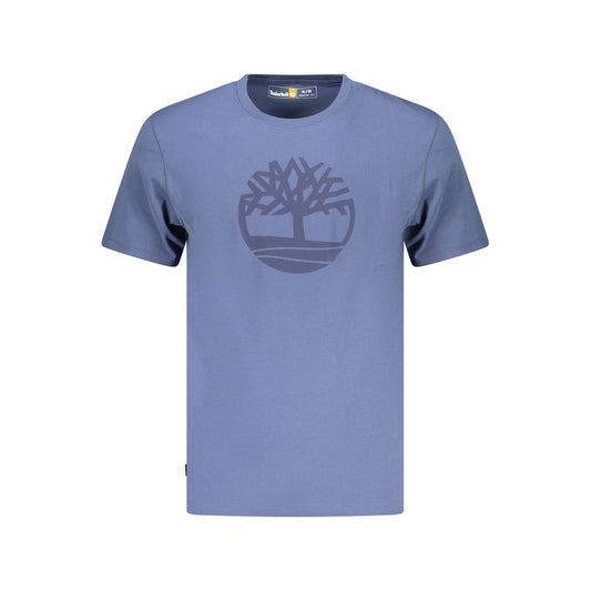 Timberland Blue Organic Cotton Men T-Shirt