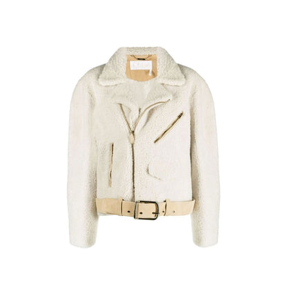 Chloé Beige Polyester Leather Jacket