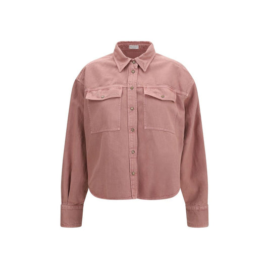 Brunello Cucinelli Multicolor Denim Shirt