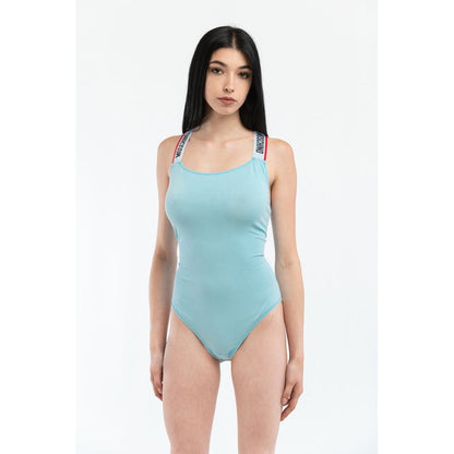 Moschino Blue Cotton Bodysuit