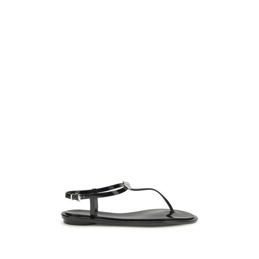 MACH & MACH Black Rubber Sandals