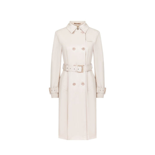 Herno White Cotton Coat