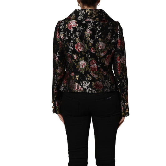 Dolce & Gabbana Multicolor Floral Brocade Blazer Jacket
