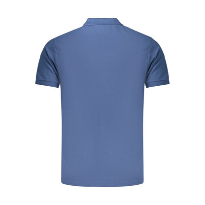 Rifle Blue Cotton Men's Polo Shirt