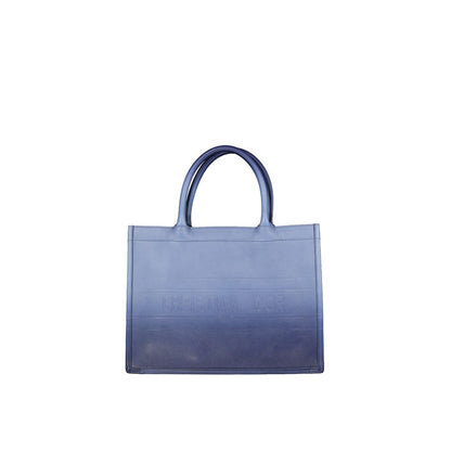 Dior Blue Calfskin Tote Bag