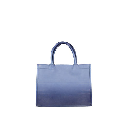 Dior Blue Calfskin Tote Bag