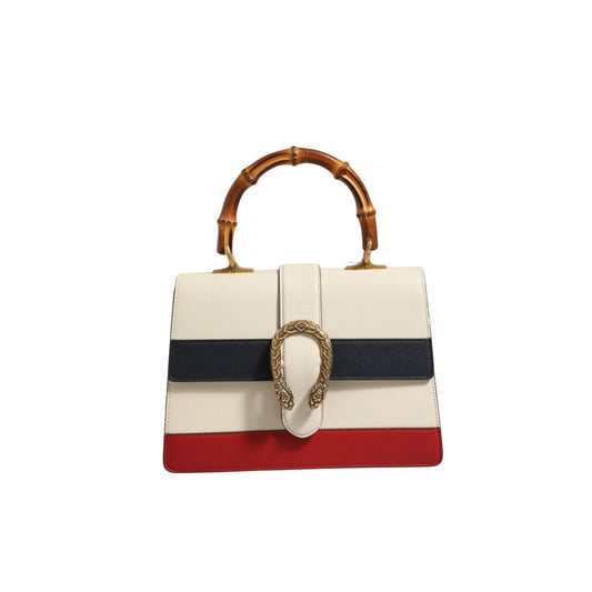 Gucci Dionysus Bamboo Top Handle Bag Colorblock Leather