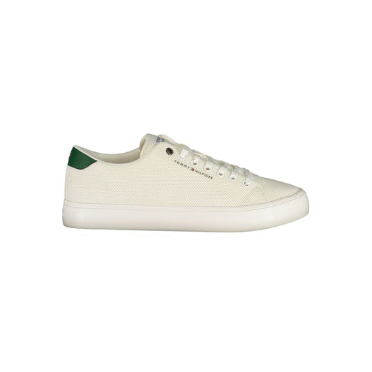 Tommy Hilfiger Bianco Polyester Men's Sneaker