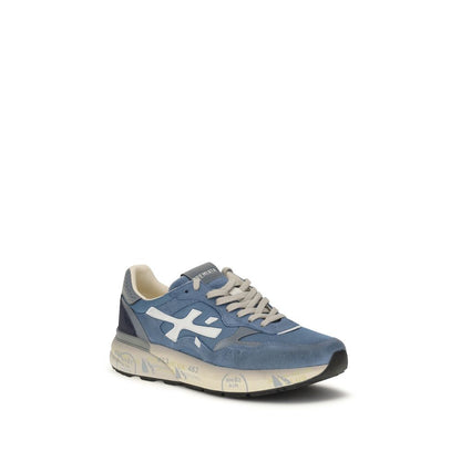 Premiata Blue Polyester Low Top Sneakers