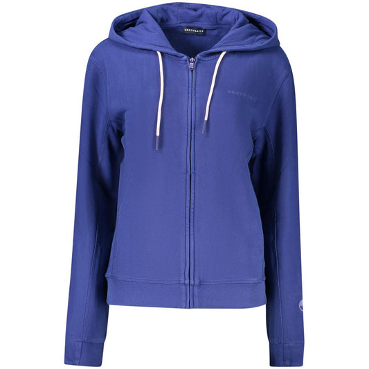 North Sails Blue Cotton Women's Hoodie