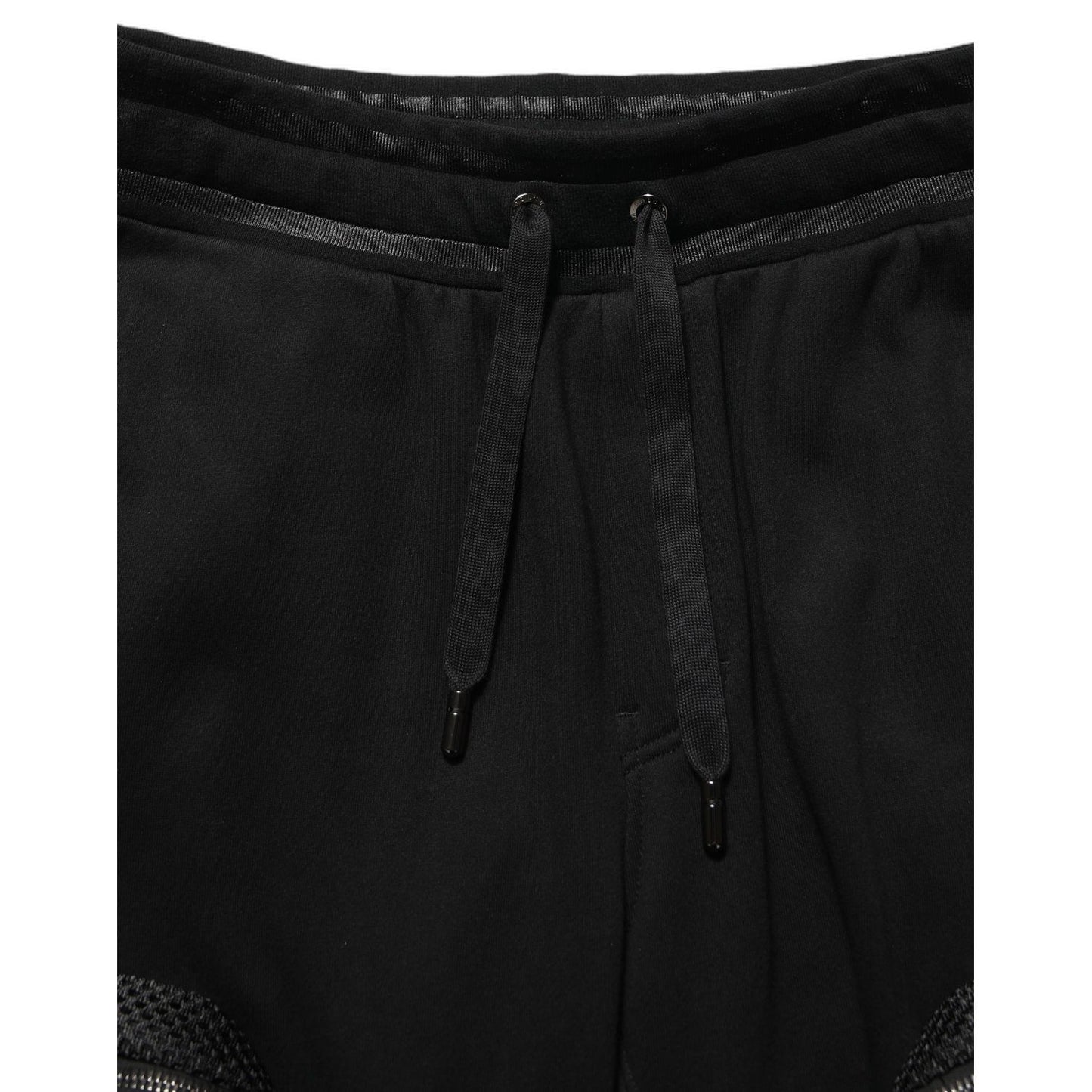 Dolce & Gabbana Black Mid Waist Cargo Jogger Sweatpants Pants