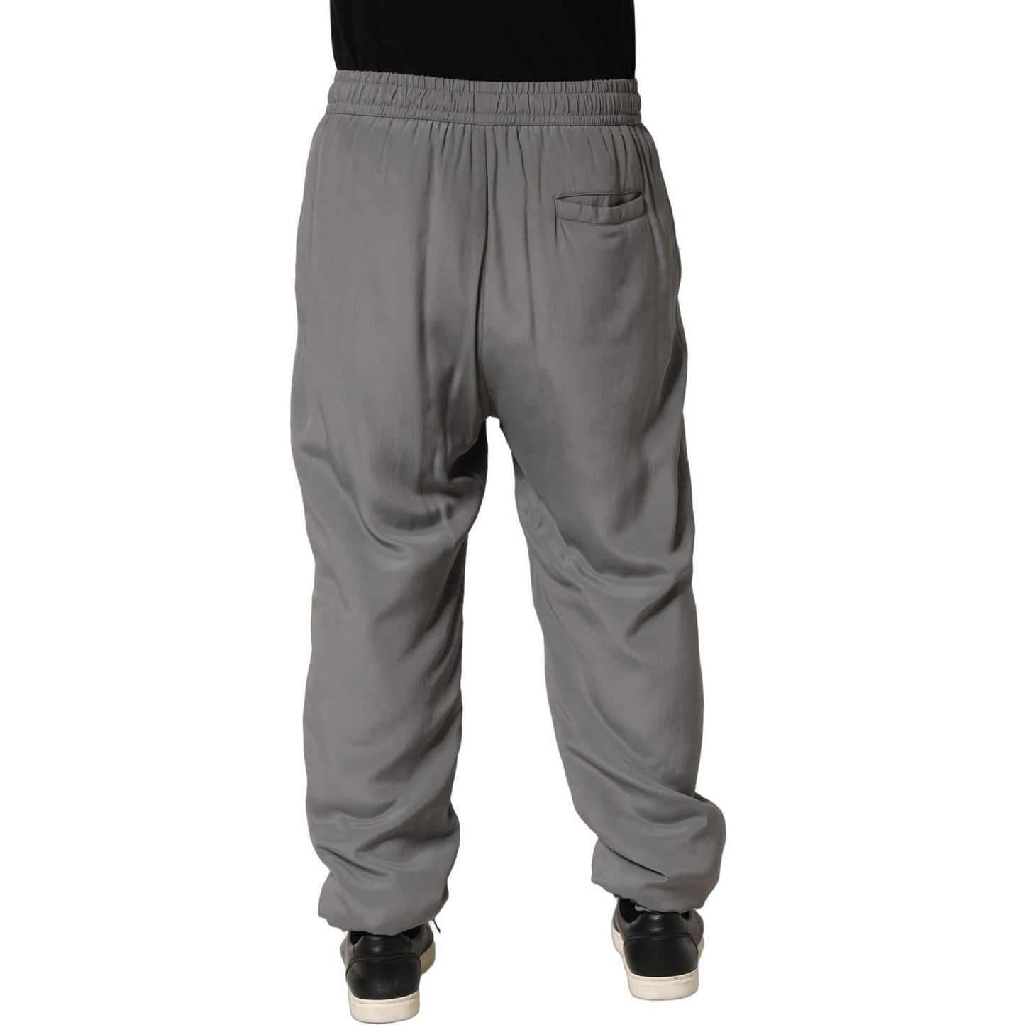 Dolce & Gabbana Gray Cotton Jogger Sweatpants Trouser Pants