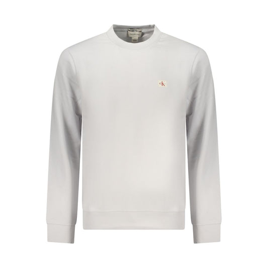 Calvin Klein Gray Cotton Men Sweatshirt