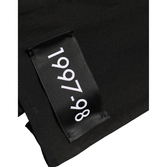 Dolce & Gabbana Black Silk Sheer Chiffon Long Maxi Dress