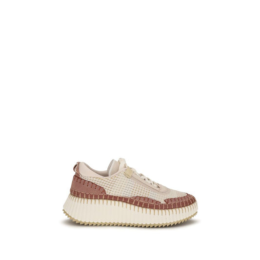 Chloé Beige Nylon Chunky Sneakers