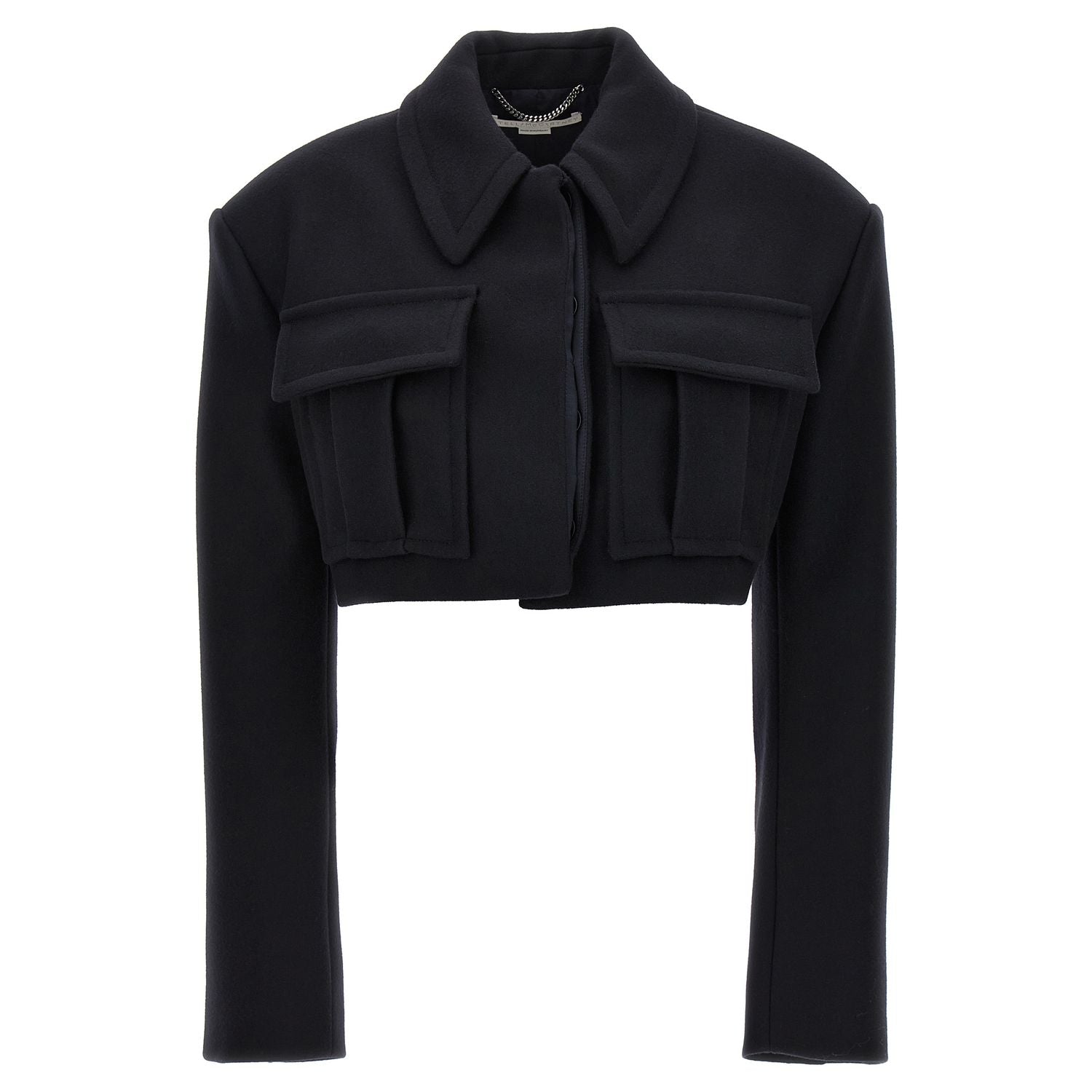 Stella McCartney Black Wool Full-Length Jacket