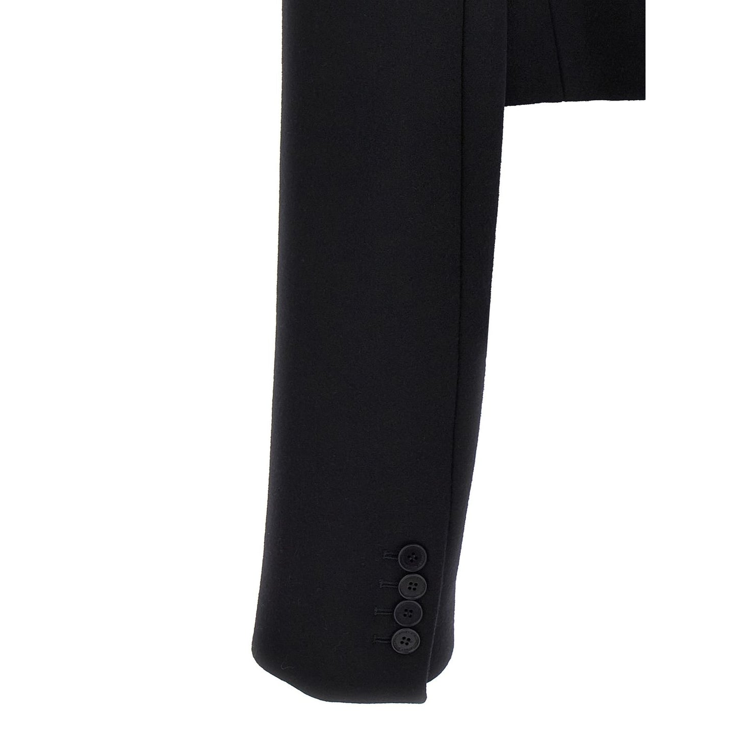 Stella McCartney Black Wool Full-Length Jacket