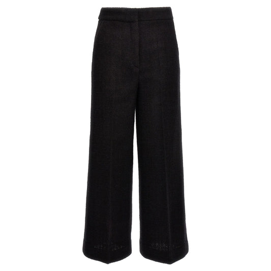 Moschino Black Wool Cropped Pants
