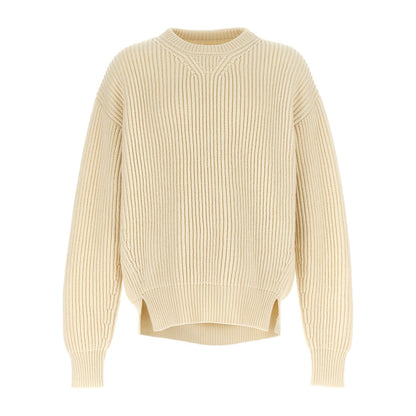 Jil Sander White Wool Cardigan