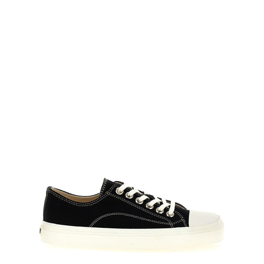 Moschino Black Cotton Low Top Sneakers