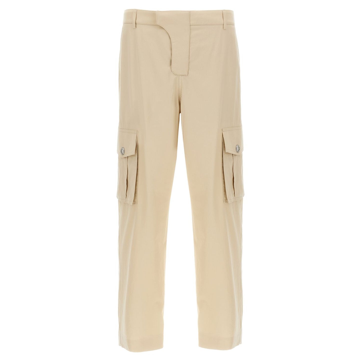 Balmain Beige Cotton Cargo Pants