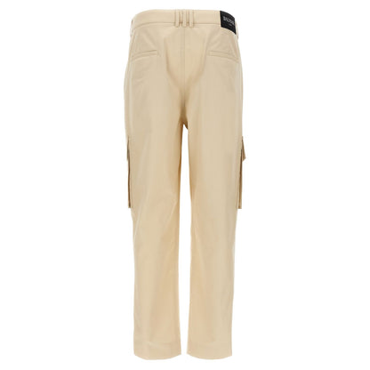 Balmain Beige Cotton Cargo Pants