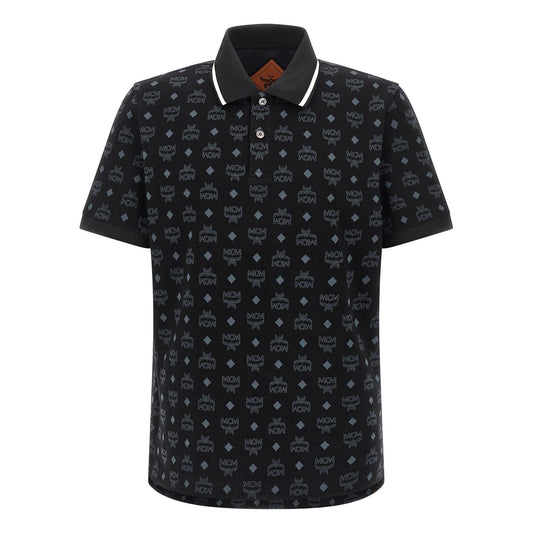 MCM Black Cotton Polo Shirt