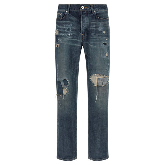 J.W.Anderson Blue Cotton Straight-Leg Jeans