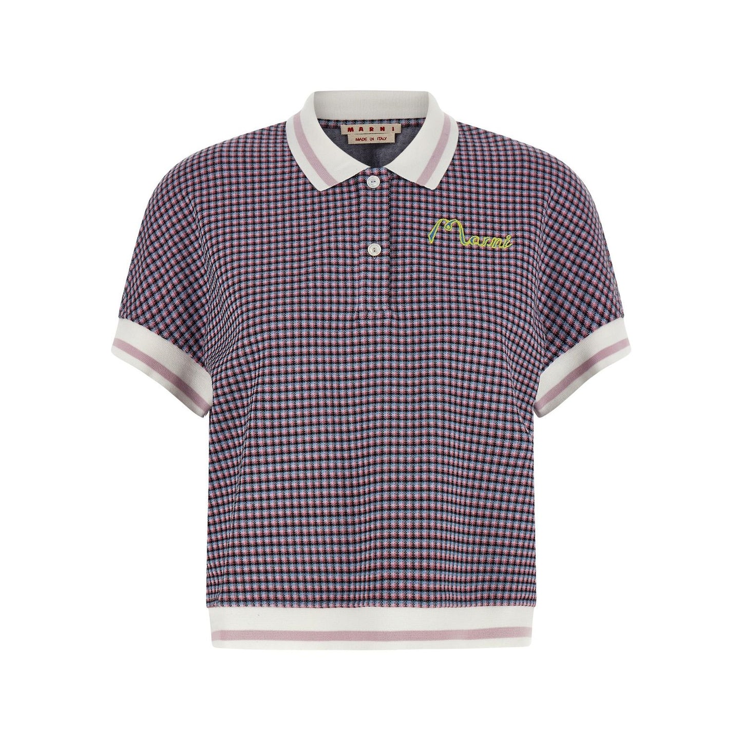 Marni Multicolor Viscose Polo Shirt