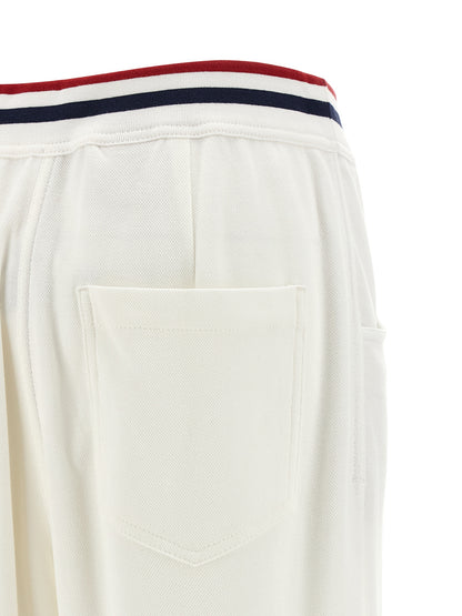 Brunello Cucinelli White Cotton Joggers (Workout Pants)
